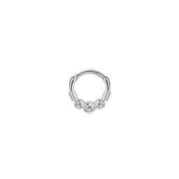 1Pc 16G 316L Stainless Steel Septum Nose Rings,CZ Cartilage Tragus Helix Daith Hoop Earring Hypoallergenic Piercing Jewelry