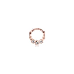1Pc 16G 316L Stainless Steel Septum Nose Rings,CZ Cartilage Tragus Helix Daith Hoop Earring Hypoallergenic Piercing Jewelry