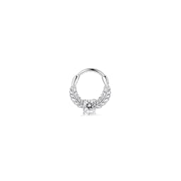 1Pc 16G 316L Stainless Steel Septum Nose Rings,CZ Cartilage Tragus Helix Daith Hoop Earring Hypoallergenic Piercing Jewelry