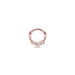 1Pc 16G 316L Stainless Steel Septum Nose Rings,CZ Cartilage Tragus Helix Daith Hoop Earring Hypoallergenic Piercing Jewelry