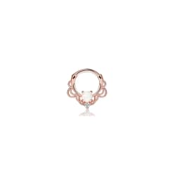 1Pc 16G 316L Stainless Steel Septum Nose Rings,CZ Cartilage Tragus Helix Daith Hoop Earring Hypoallergenic Piercing Jewelry