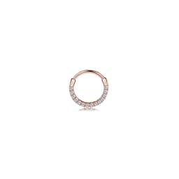 1Pc 16G 316L Stainless Steel Septum Nose Rings,CZ Cartilage Tragus Helix Daith Hoop Earring Hypoallergenic Piercing Jewelry