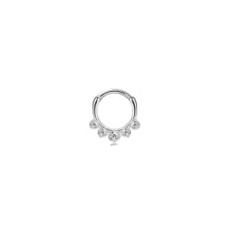 1Pc 16G 316L Stainless Steel Septum Nose Rings,CZ Cartilage Tragus Helix Daith Hoop Earring Hypoallergenic Piercing Jewelry
