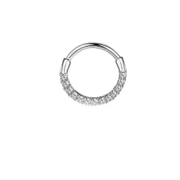 1Pc 16G 316L Stainless Steel Septum Nose Rings,CZ Cartilage Tragus Helix Daith Hoop Earring Hypoallergenic Piercing Jewelry
