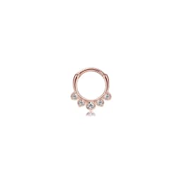 1Pc 16G 316L Stainless Steel Septum Nose Rings,CZ Cartilage Tragus Helix Daith Hoop Earring Hypoallergenic Piercing Jewelry