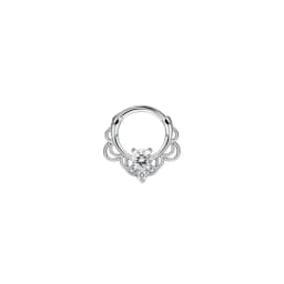 1Pc 16G 316L Stainless Steel Septum Nose Rings,CZ Cartilage Tragus Helix Daith Hoop Earring Hypoallergenic Piercing Jewelry