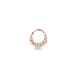 1Pc 16G 316L Stainless Steel Septum Nose Rings,CZ Cartilage Tragus Helix Daith Hoop Earring Hypoallergenic Piercing Jewelry