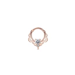 1Pc 16G 316L Stainless Steel Septum Nose Rings,CZ Cartilage Tragus Helix Daith Hoop Earring Hypoallergenic Piercing Jewelry