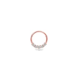 1Pc 16G 316L Stainless Steel Septum Nose Rings,CZ Cartilage Tragus Helix Daith Hoop Earring Hypoallergenic Piercing Jewelry