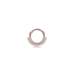 1Pc 16G 316L Stainless Steel Septum Nose Rings,CZ Cartilage Tragus Helix Daith Hoop Earring Hypoallergenic Piercing Jewelry
