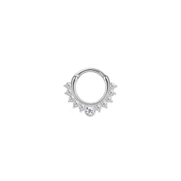 1Pc 16G 316L Stainless Steel Septum Nose Rings,CZ Cartilage Tragus Helix Daith Hoop Earring Hypoallergenic Piercing Jewelry
