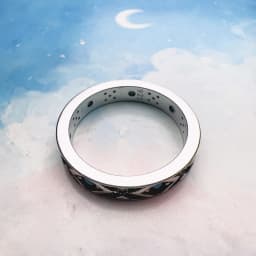 Ring Blue Asian Ornaments Europe Style Fine Jewerly For Women Brand New Ethno Gift In 925 Sterling Silver