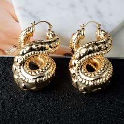 Sunny Jewelry Infinity Earrings Fashion Copper 8 Shpae Hoop Earrings For Women Trendy Hollow Large Style For Wedding Party Gifts