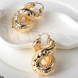 Sunny Jewelry Infinity Earrings Fashion Copper 8 Shpae Hoop Earrings For Women Trendy Hollow Large Style For Wedding Party Gifts
