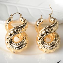 Sunny Jewelry Infinity Earrings Fashion Copper 8 Shpae Hoop Earrings For Women Trendy Hollow Large Style For Wedding Party Gifts