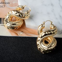 Sunny Jewelry Infinity Earrings Fashion Copper 8 Shpae Hoop Earrings For Women Trendy Hollow Large Style For Wedding Party Gifts