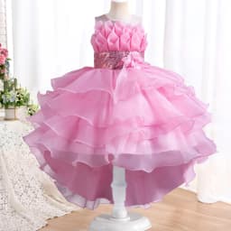 New Girls Elegant Princess Dress Embroidered Sequins Birthday Ball Evening Dress Party Fluffy Cake Dress 4-12 Years Old Clothing