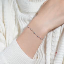 IOGOU 2.5mm D Color Full Moissanite Diamond Bracelet Engagement Jewelry 925 Sterling Silver Certified Women's Fashion Bracelets