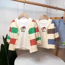 New Spring Autumn Baby Clothes Children Boys Casual Jacket T-Shirt Pants 3Pcs/Set Toddler Costume Infant Clothing Kids Tracksuit