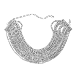 KMVEXO Luxury Multilayers Crystal Chokers Necklaces for Women Rhinestone Chains Necklaces Statements Jewelry Wedding Party Gift