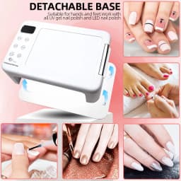 300W High-power Nail Dryer Lamp For Machine With Hand Pillow Wear 63LEDS UV LED Lamp for Press On Nail Dryer for Curing All Gel