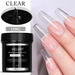 XEIJAYI 150g Poly Nail Gel UV LED Cured Builder Nail Gel Crystal Nail Extension Gel For Nails DIY At Home Salon