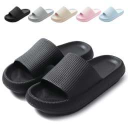 Sliders Cloud Slippers Non-Slip Mens Womens Slippers Cloud Sliders Soft Flip Flops with Thick Sole for Shower Bathroom