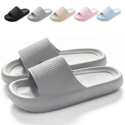 Sliders Cloud Slippers Non-Slip Mens Womens Slippers Cloud Sliders Soft Flip Flops with Thick Sole for Shower Bathroom