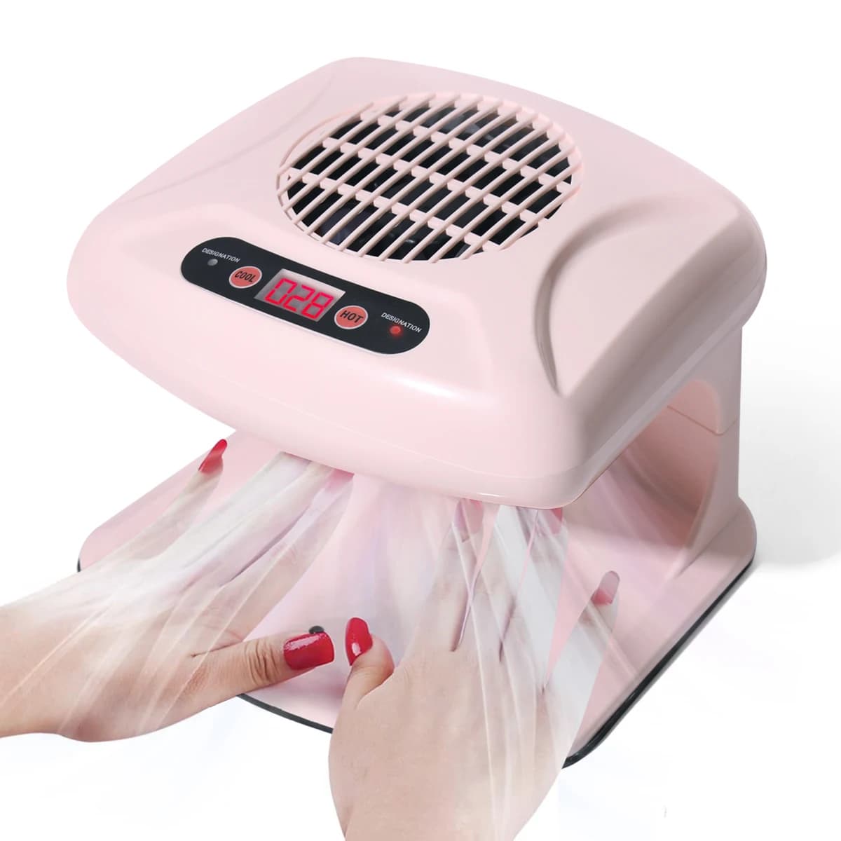 LINMANDA Air Nail Art Dryer With Automatic Sensor 300W Timing Warm Cool Wind Air Nail Fan Blow Dryer for Both Hands And Feet