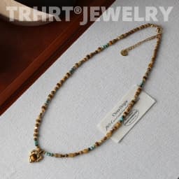 Fresh water Pearl Colorful natural stone necklace women's sweet and cool design beaded luxury Pearl Necklace