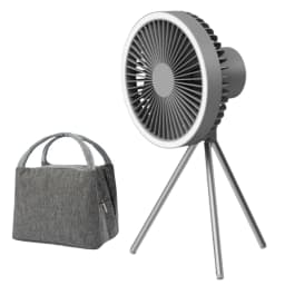 1/2PC 10000mAh Camping Fan Rechargeable Desktop Portable Circulator Wireless Ceiling Electric Fan with Power Bank LED Lighting