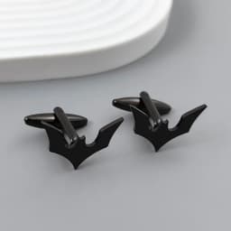Bat Cufflinks for Men Sleeve Wrist Buttons Shirt Clasps Stainless Steel Cuff Buckle Wedding Grooms Jewelry Mens Accessories