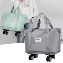 Universal Wheel Expandable Luggage Large Capacity Dry and Wet Separation Storage Travel Fitness Bag Lightweight Luggage