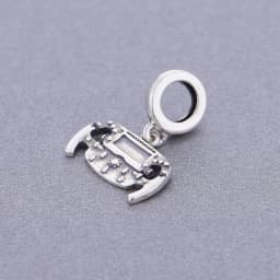 Fit Original Pan Charms Bracelet 925 Sterling Silver F1 Race Car Steering wheel Bead For Making Racing Enthusiast Berloqe