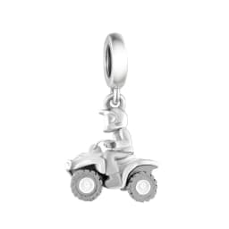 Fit Original Pan Charms Bracelet 925 Sterling Silver F1 Race Car Steering wheel Bead For Making Racing Enthusiast Berloqe