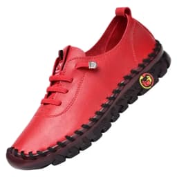 Sneakers Women Shoes Loafers Lace Up Leather Flat New Spring 2024 Casual comfortable Mom Shoe Mujer Zapatos Chaussure Femme