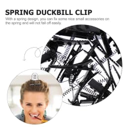 100Pcs Spring Spring Duckbill Clip Duckbill Clip Iron Hairpin Accessories Headdress Alligator Clips DIY Hair Pins