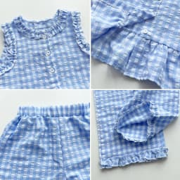 Pink Girl's Summer Two-piece Set with Single Breasted Sleeveless Top and Casual Pants, New Children's Sets Kids Clothes