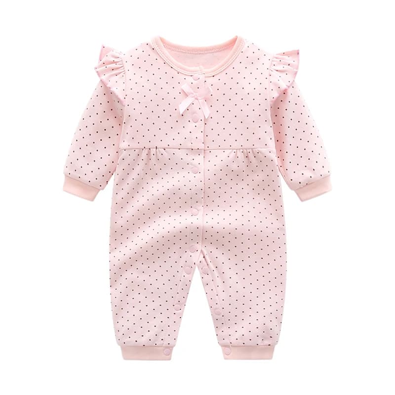 Full Moon Princess Clothes Spring baby Girl Spring and Autumn Jumpsuit Toddler Romper 0-1 Year Old Newborn baby Clothes