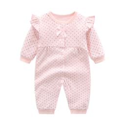 Full Moon Princess Clothes Spring baby Girl Spring and Autumn Jumpsuit Toddler Romper 0-1 Year Old Newborn baby Clothes