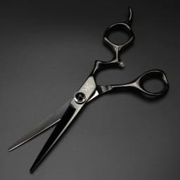 XUANFENG Black Mirror Hair Scissors 6-inch JP440C Barber Cutting Scissors and Thinning Scissors Very Cool
