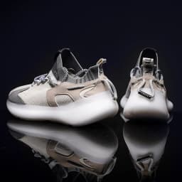 Summer oversized mesh coconut shoes for men lightweight and comfortable large foot sports shoes student popcorn running shoes 46