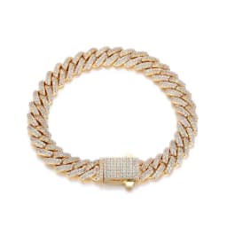 Wholesale 8Mm Hip Hop Jewelry 2 Rows Thin Cuban Link Chains Cubic Zirconia Iced Out Argenteous For Girl Cuban Necklaces Men