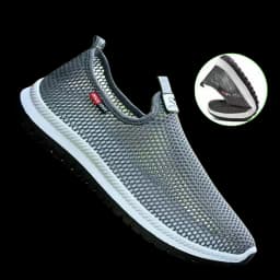 Men's breathable lightweight casual mesh sports shoes summer outdoor soft sole running shoes fashion walking shoes male sneakers