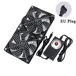 120mm 3000RPM Fan Cooling with Controller 12cm 12V 220V Btc Machine Chassis Workstation Cabinet Radiator Server Fan