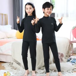 2024 Children's Thermal Underwear Set Autumn Winter Thick Boy Girls Traceless New Baby Autumn Clothes Warm Soft Sleep Wear 3-14Y