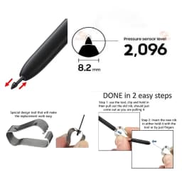 Tablet Pen Stylus Touch Pencil S Pen for Samsung Galaxy Tablet Tab S8 S9 S9FE S7 FE S6 Lite S7+ S8+ Touch Pen Without Bluetooth