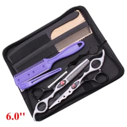 6'' Professional Hair Scissors Cutting Shears Thinning Hairdressing Haircut Salon Barber Home Japanese Steel Dropshipping A1019