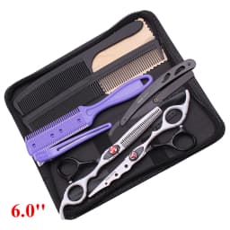 6'' Professional Hair Scissors Cutting Shears Thinning Hairdressing Haircut Salon Barber Home Japanese Steel Dropshipping A1019
