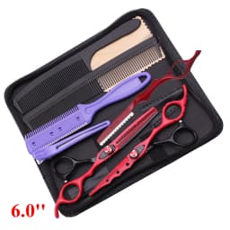 6'' Professional Hair Scissors Cutting Shears Thinning Hairdressing Haircut Salon Barber Home Japanese Steel Dropshipping A1019